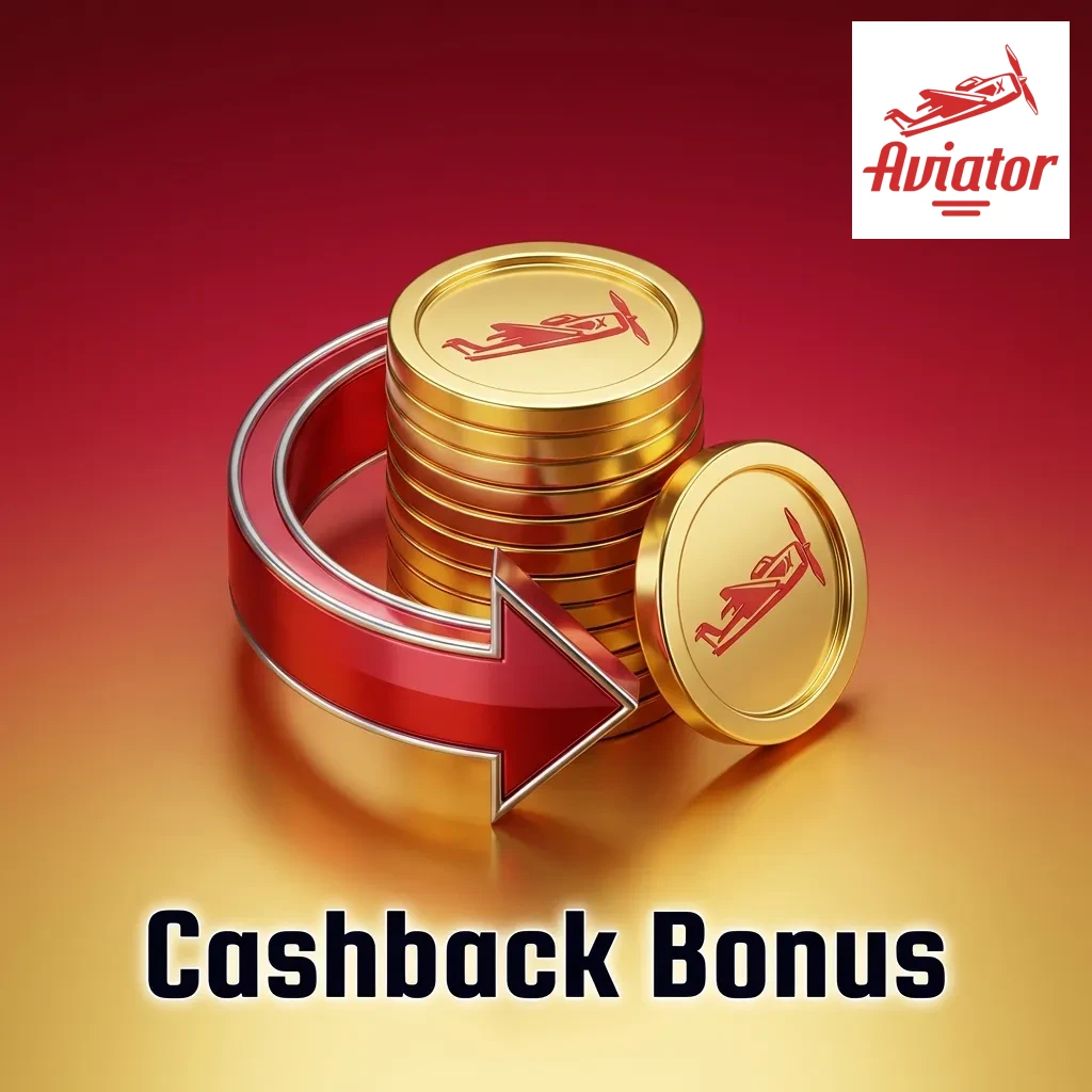 Cashback bonus illustration showing percentage of losses returned to player as bonus funds in online casino